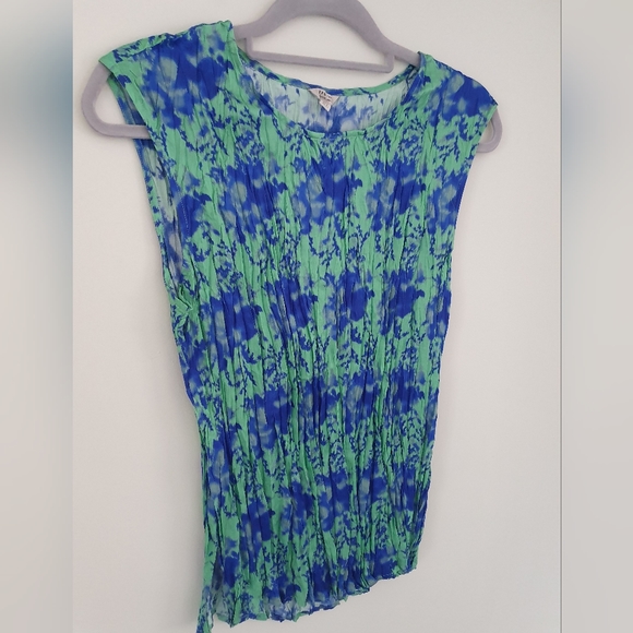 Jigsaw Silk Mix Green and Blue Top - Picture 5 of 8